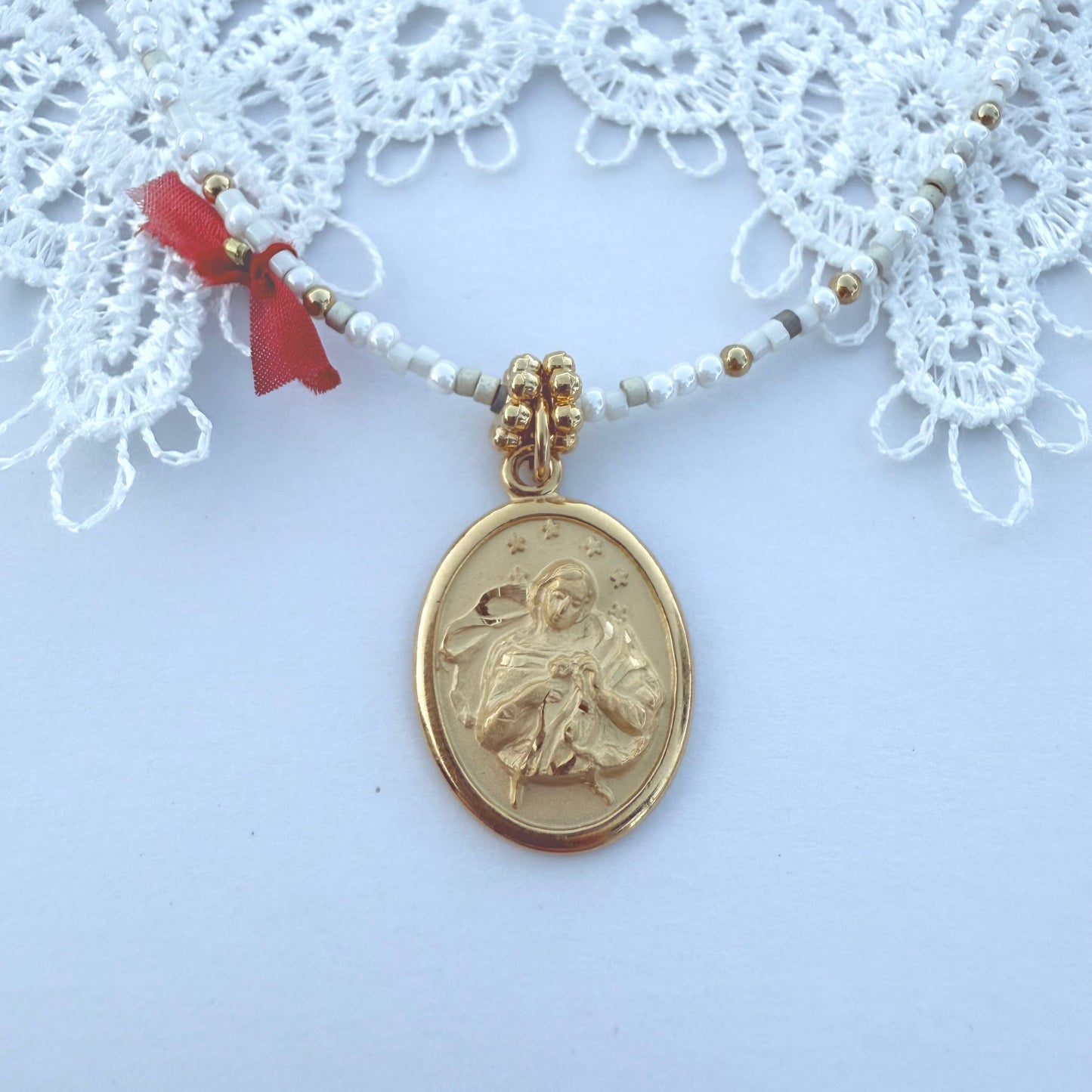 Mary Untier of Knots Necklace