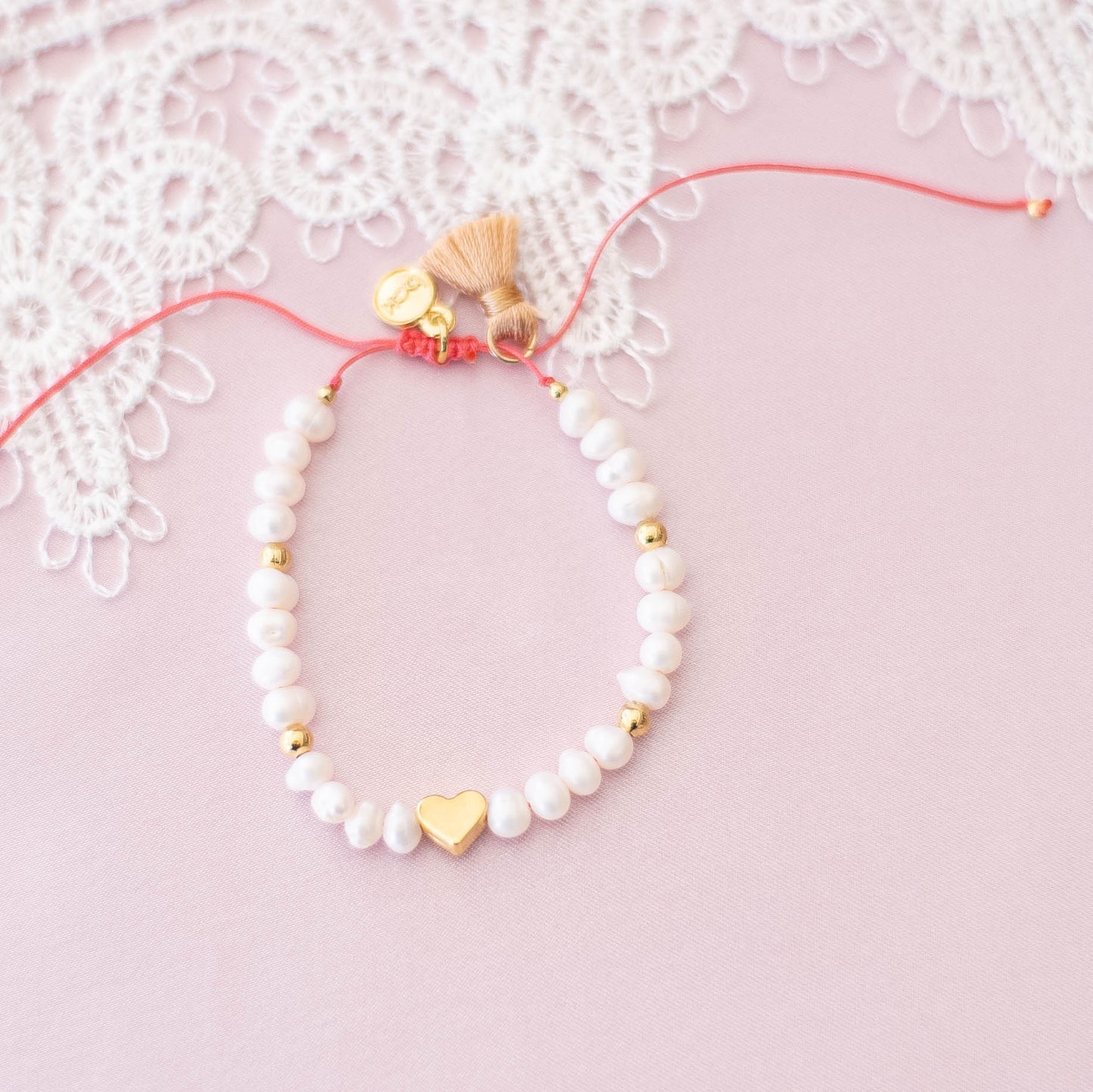Heart Pearl Bracelet