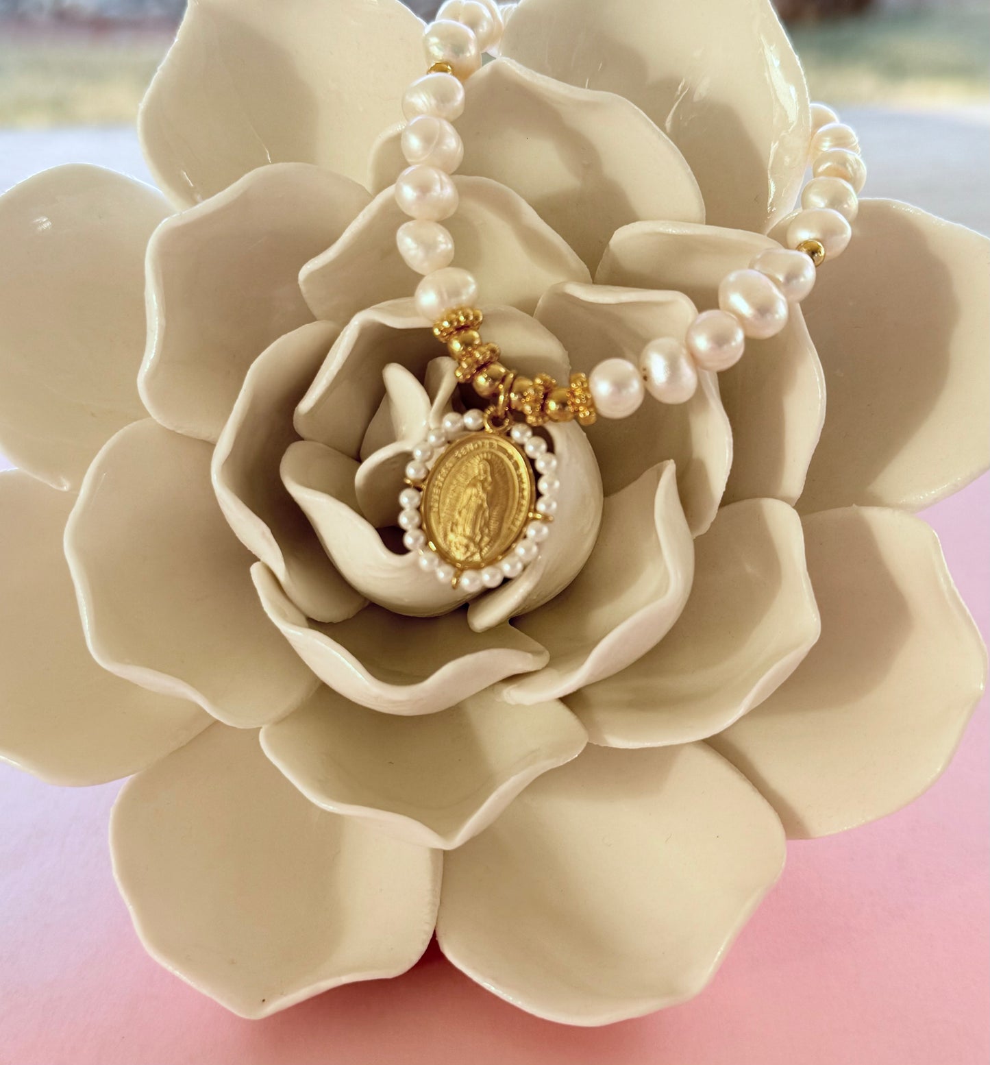 Our Lady Pearl bracelet