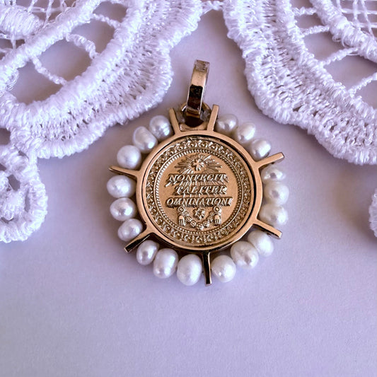 Elegant Our Lady of Guadalupe 14k Gold Medal