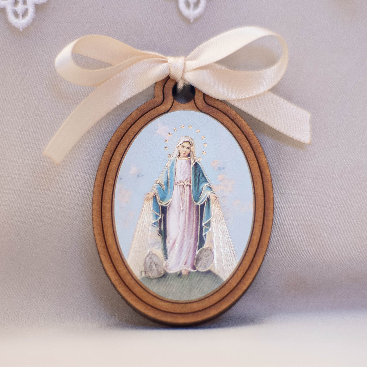 Our Lady Image on Wood (set of 10)