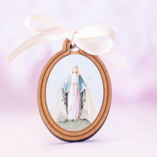 Our Lady Image on Wood (set of 10)