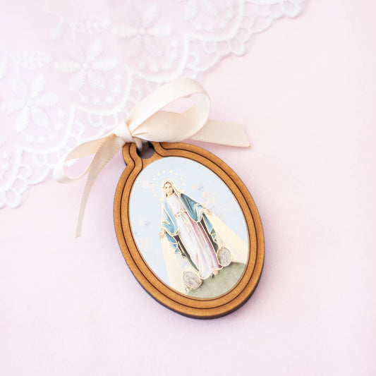 Our Lady Image on Wood (set of 10)